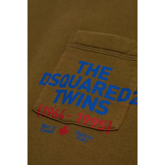 Dsquared2 Sweatshirt Mit Pocket-logo In Militärgrün - Image 4
