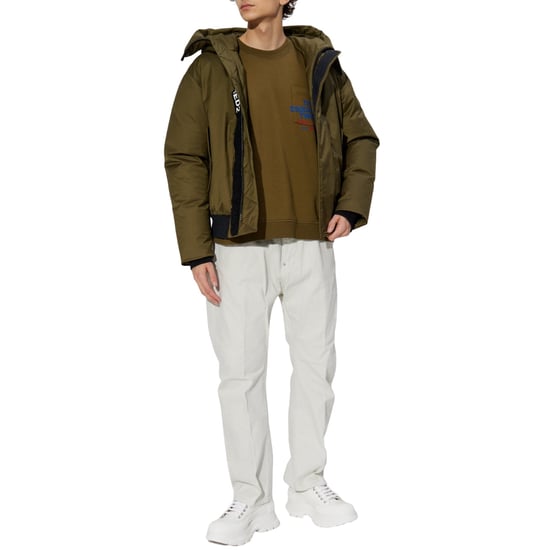 Dsquared2 Sweatshirt Mit Pocket-logo In Militärgrün - Image 5