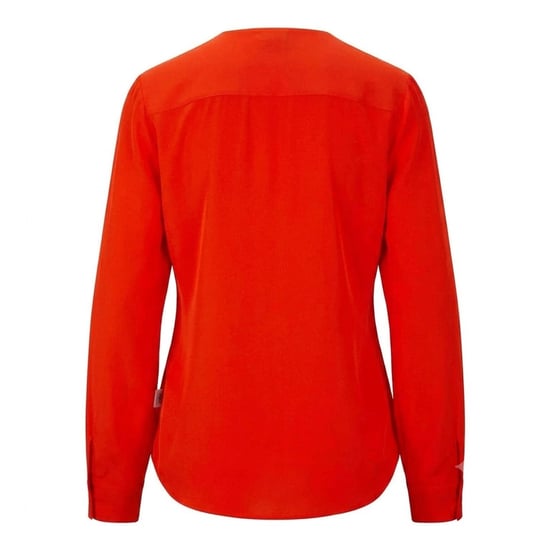 Boss - Bluse für Damen, Seide, Regulär, Langärmlig (Leuchtend Orange) - Image 2