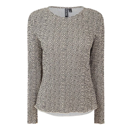 Pieces - Bluse für Damen, Rundhalsausschnitt, leger, Langärmlig (Natürlich) - Image 1