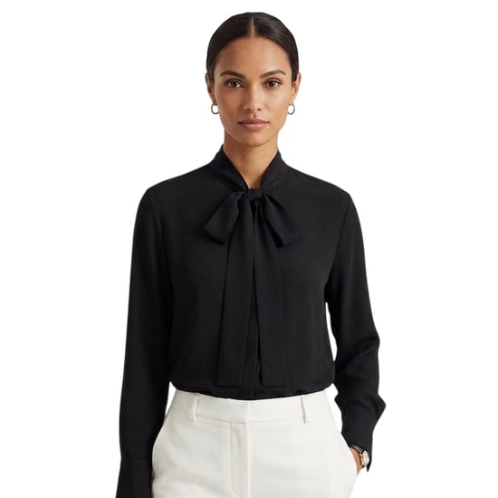 Boss - Bluse für Damen, Krawatten-Kragen, Langärmlig (Schwarz) - Image 2