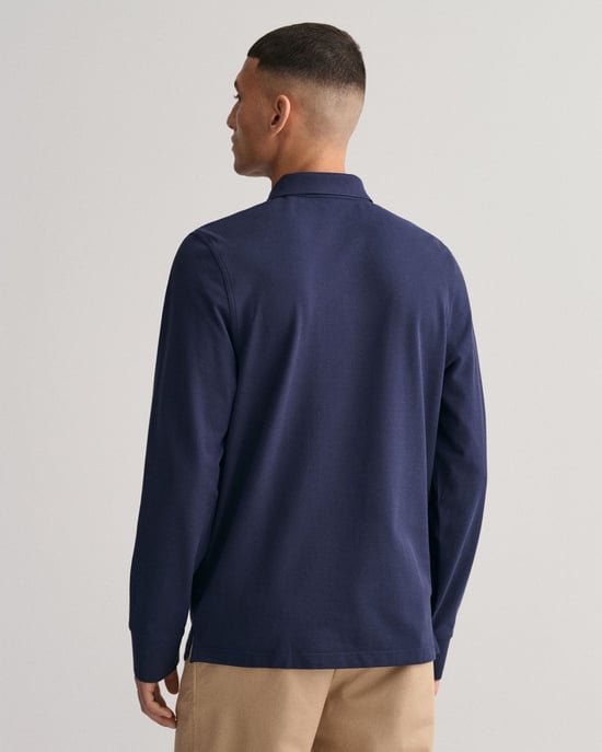Gant Regular Shield Longsleeve Pique Rugger Poloshirt - Image 2