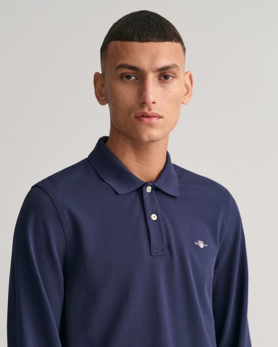 Gant Regular Shield Longsleeve Pique Rugger Poloshirt - Image 3