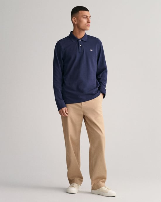 Gant Regular Shield Longsleeve Pique Rugger Poloshirt - Image 4