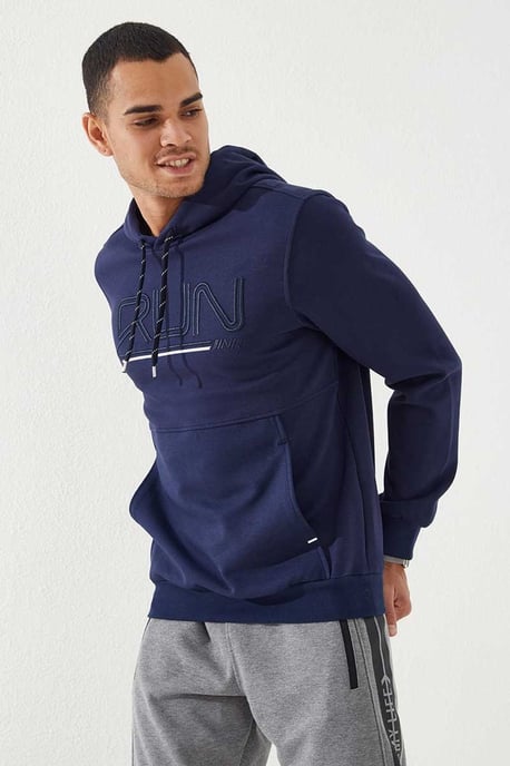 Tommy Life Hoodie für Herren mit Logo-Print - Marineblau - Image 1
