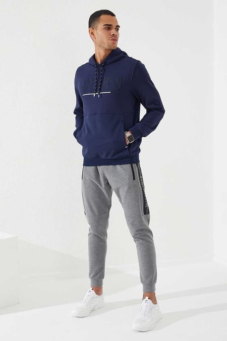 Tommy Life Hoodie für Herren mit Logo-Print - Marineblau - Image 2