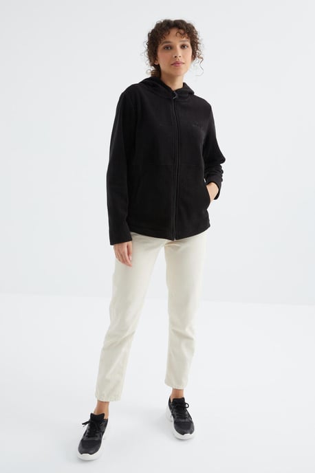 Damen Kapuzenzip-Sweatshirt - Image 4