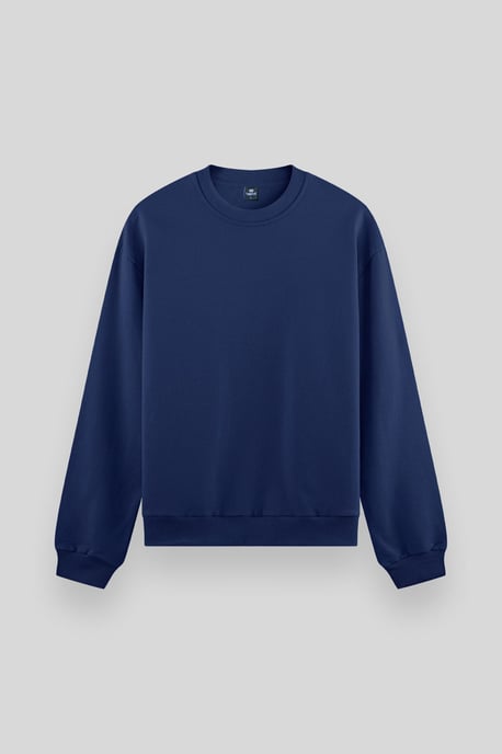 Herren Unifarben Rundhals-Sweatshirt - Image 4