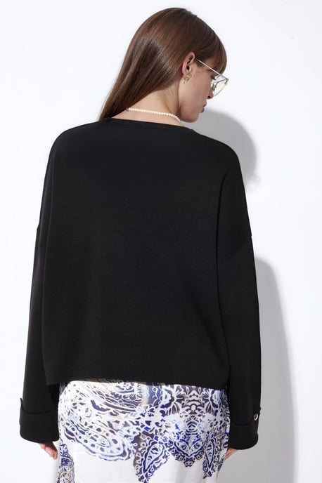 Knopfdetaillierter Strickpullover - Image 3