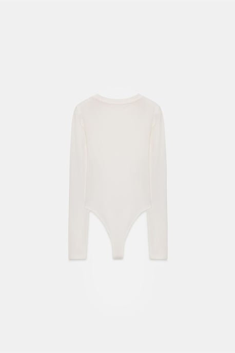 Slim Fit Rundhals-Jersey-Body - Image 6