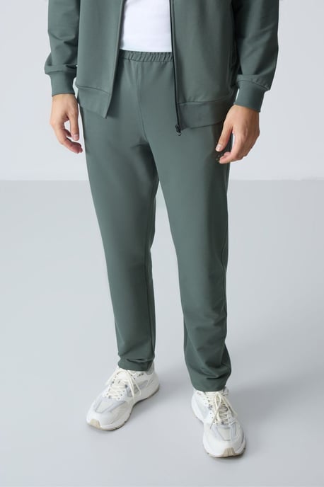 Herren Sweatshirt mit Reißverschlusskragen und Hose Set - Image 2