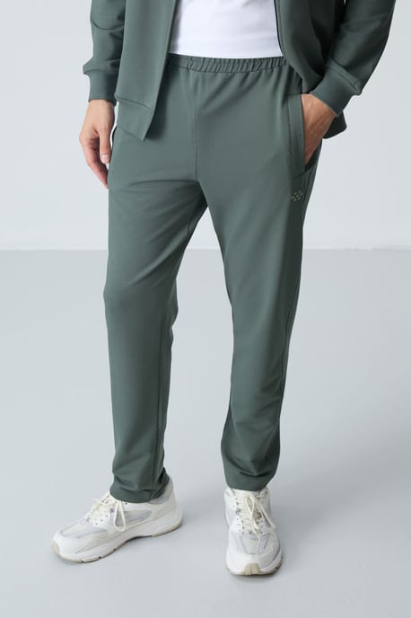 Herren Sweatshirt mit Reißverschlusskragen und Hose Set - Image 5