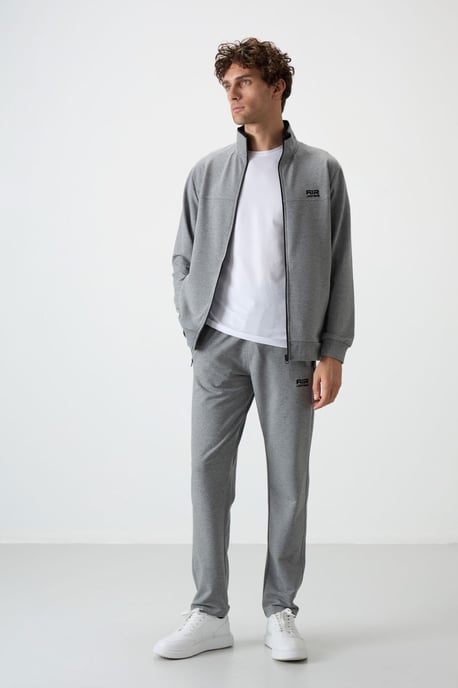 Herren Strick-Fleece Sweatshirt und Hose Set - Image 2