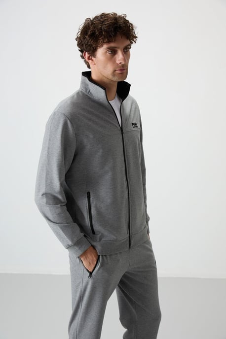 Herren Strick-Fleece Sweatshirt und Hose Set - Image 6