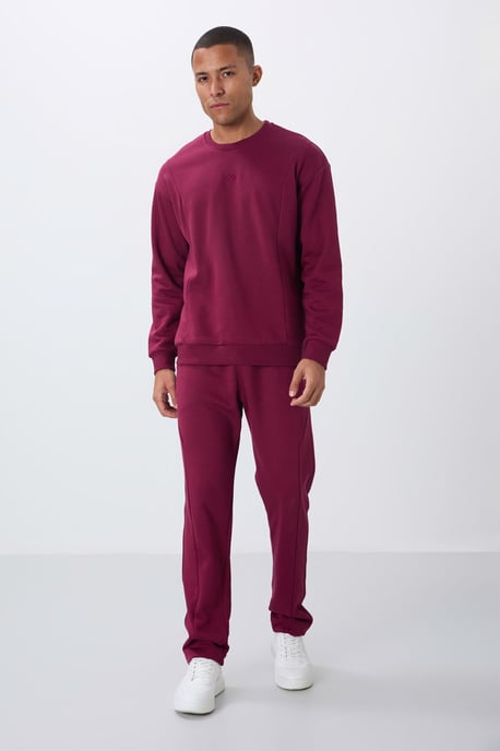 Herren Baumwoll-Polyester Fleece Sweatshirt- und Hosen-Set - Image 2