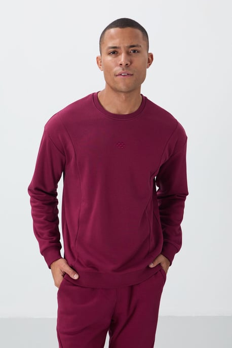 Herren Baumwoll-Polyester Fleece Sweatshirt- und Hosen-Set - Image 3