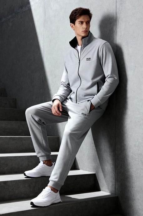 Herren Fleece Sweatshirt und Hose Set - Image 1