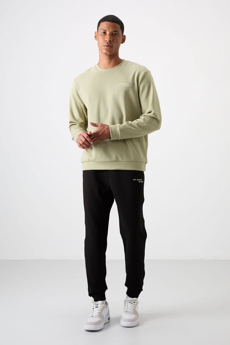 Herren Langarm-Sweatshirt und Hose Set - Image 1