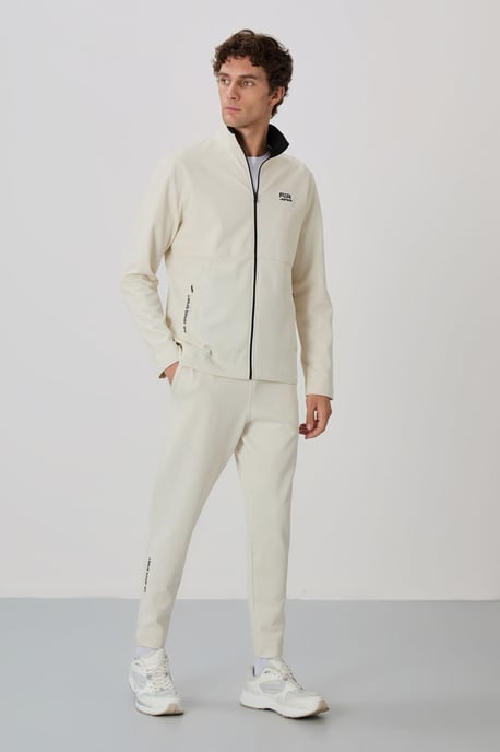 Herren Sweatshirt- und Hosen-Set mit Reißverschlusskragen - Image 5