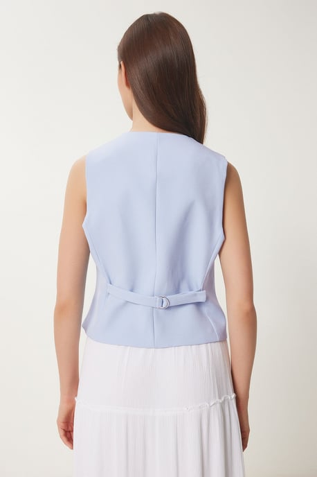 Crop-Button-Weste - Image 5