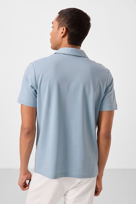 Herren Baumwoll-Elastan Polo-Shirt - Image 5