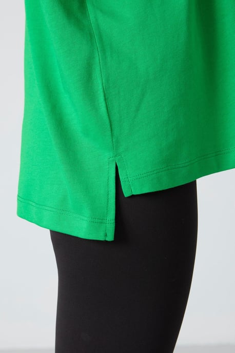 Oversized Baumwoll-Modal Rundhals-T-Shirt - Image 3