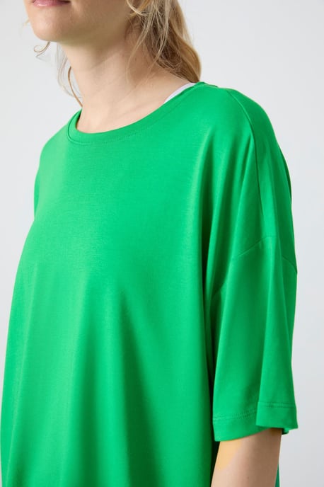 Oversized Baumwoll-Modal Rundhals-T-Shirt - Image 6