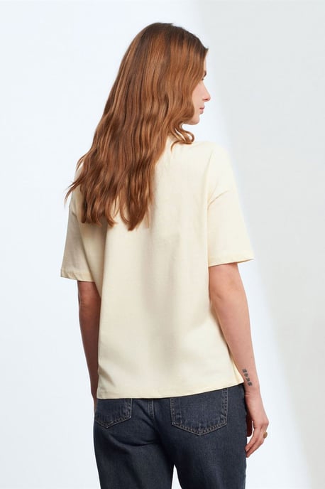 Damen Baumwoll Rundhalsausschnitt T-Shirt - Image 2