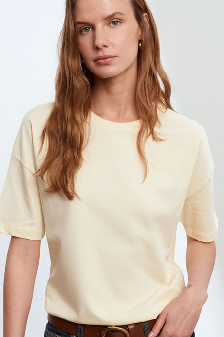 Damen Baumwoll Rundhalsausschnitt T-Shirt - Image 3