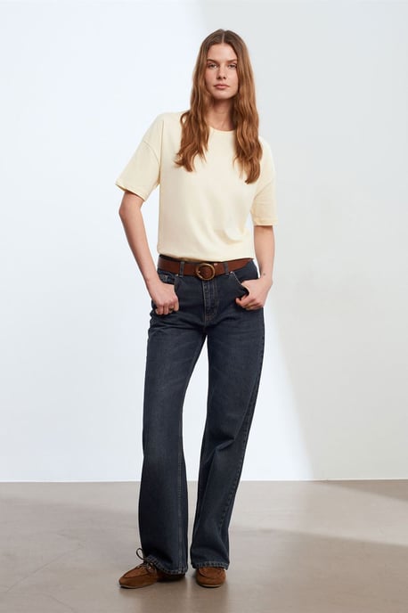 Damen Baumwoll Rundhalsausschnitt T-Shirt - Image 4