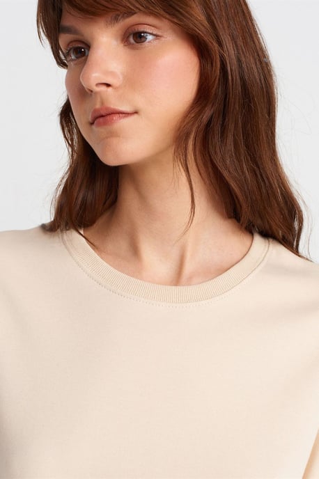 Damen Baumwoll Rundhalsausschnitt T-Shirt - Image 3