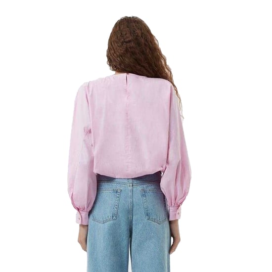 French Connection - "Cambria" Bluse für Damen, Tropfenausschnitt, Ballonärmel (Bubblegum Rosa) - Image 3