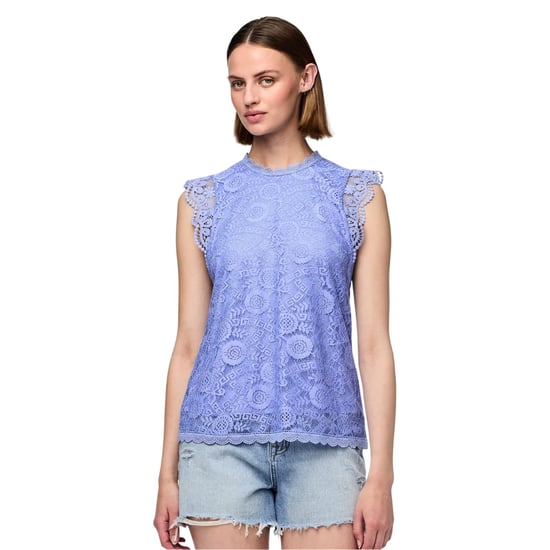 Pieces - Bluse für Damen, Hoch geschnitten, Regulär, Ärmellos (Hortensie) - Image 1
