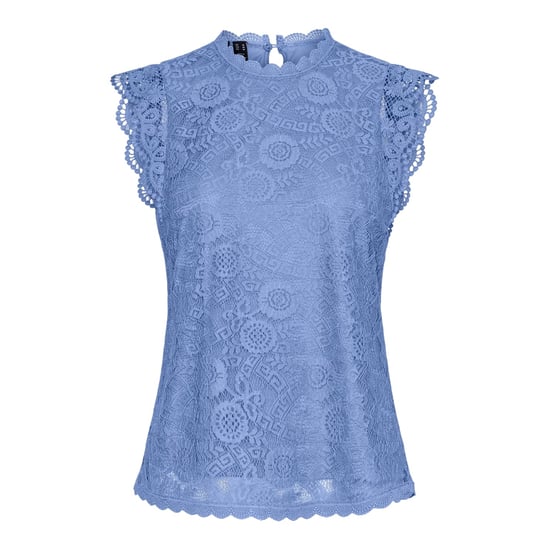 Pieces - Bluse für Damen, Hoch geschnitten, Regulär, Ärmellos (Hortensie) - Image 2