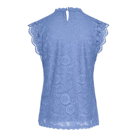 Pieces - Bluse für Damen, Hoch geschnitten, Regulär, Ärmellos (Hortensie) - Image 3