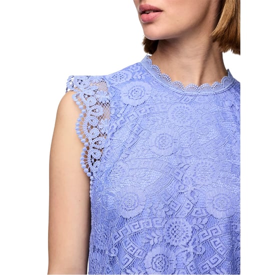 Pieces - Bluse für Damen, Hoch geschnitten, Regulär, Ärmellos (Hortensie) - Image 4