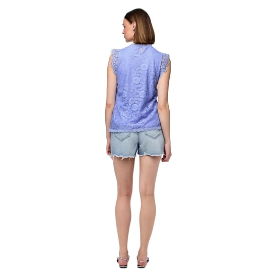 Pieces - Bluse für Damen, Hoch geschnitten, Regulär, Ärmellos (Hortensie) - Image 5