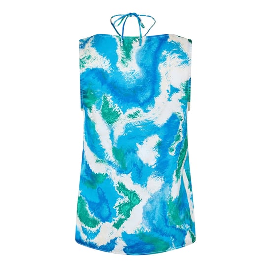 Vero Moda - Bluse für Damen, V-Ausschnitt, leger (Dresden Blau) - Image 2