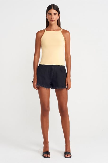 Slim Fit Halterstrickbluse mit Schleifendetail - Image 3