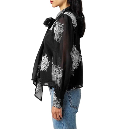 Vero Moda - "Dula" Bluse für Damen, Regulär, Puffärmel (Schwarz/Weiß) - Image 3