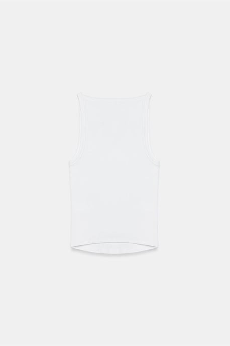 Rippene Baumwoll-Halterbluse - Image 6
