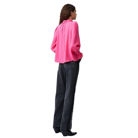 French Connection - Bluse für Damen, Hoch geschnitten, Regulär (Leuchtendes Rosa) - Image 3