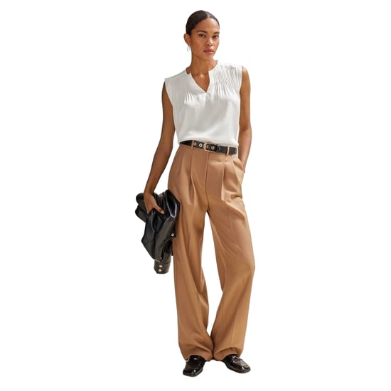 Boss - Bluse für Damen, Hals Kerbe, Regulär (Weiß) - Image 4