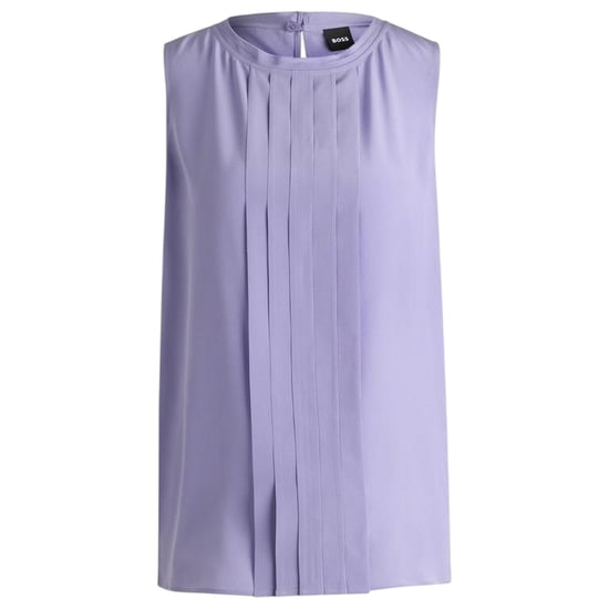 Boss - Bluse für Damen, Schmuckkragen, Regulär, Ärmellos (Amethyst-Lila) - Image 2