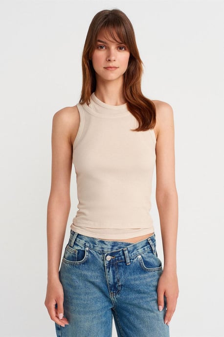 Baumwoll-Ripp-Crop-Cami - Image 1