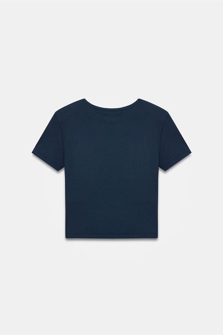 Slim Fit Crop-Jersey-Bluse - Image 6