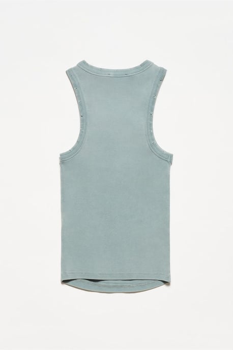 Ärmellose Rippstrickbluse - Image 2