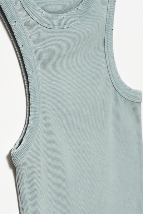 Ärmellose Rippstrickbluse - Image 3