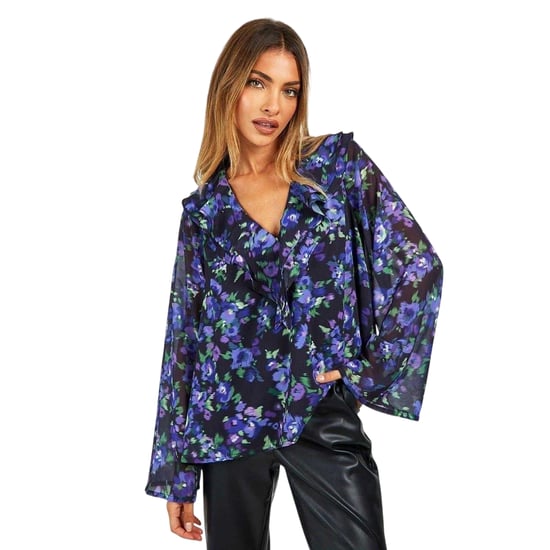Influence - Bluse für Damen, Rüschen (Schwarz) - Image 1