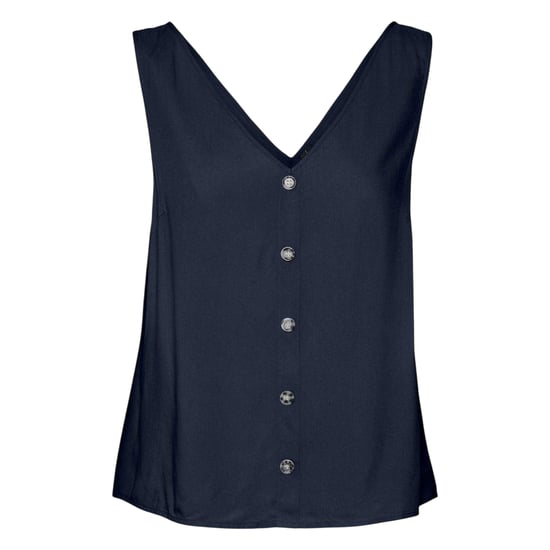 Vero Moda - Bluse für Damen, V-Ausschnitt, Regulär (Marineblau) - Image 2
